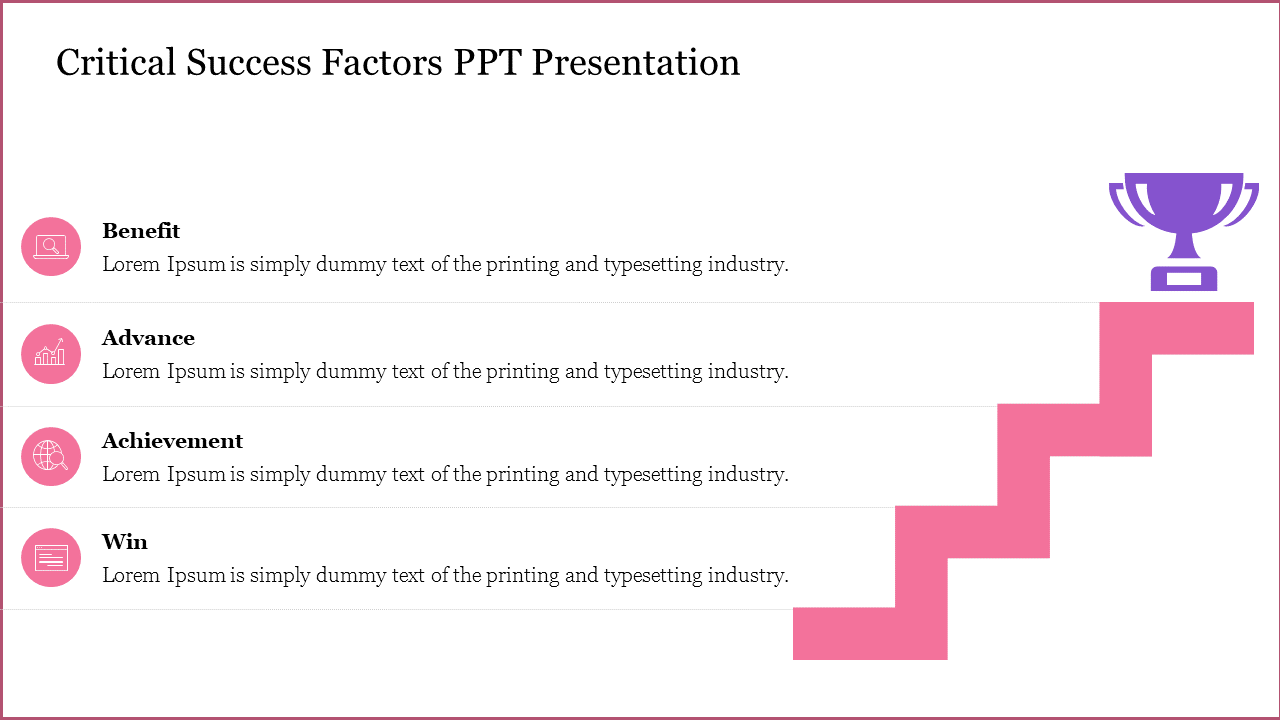 Critical Success Factors PPT Presentation